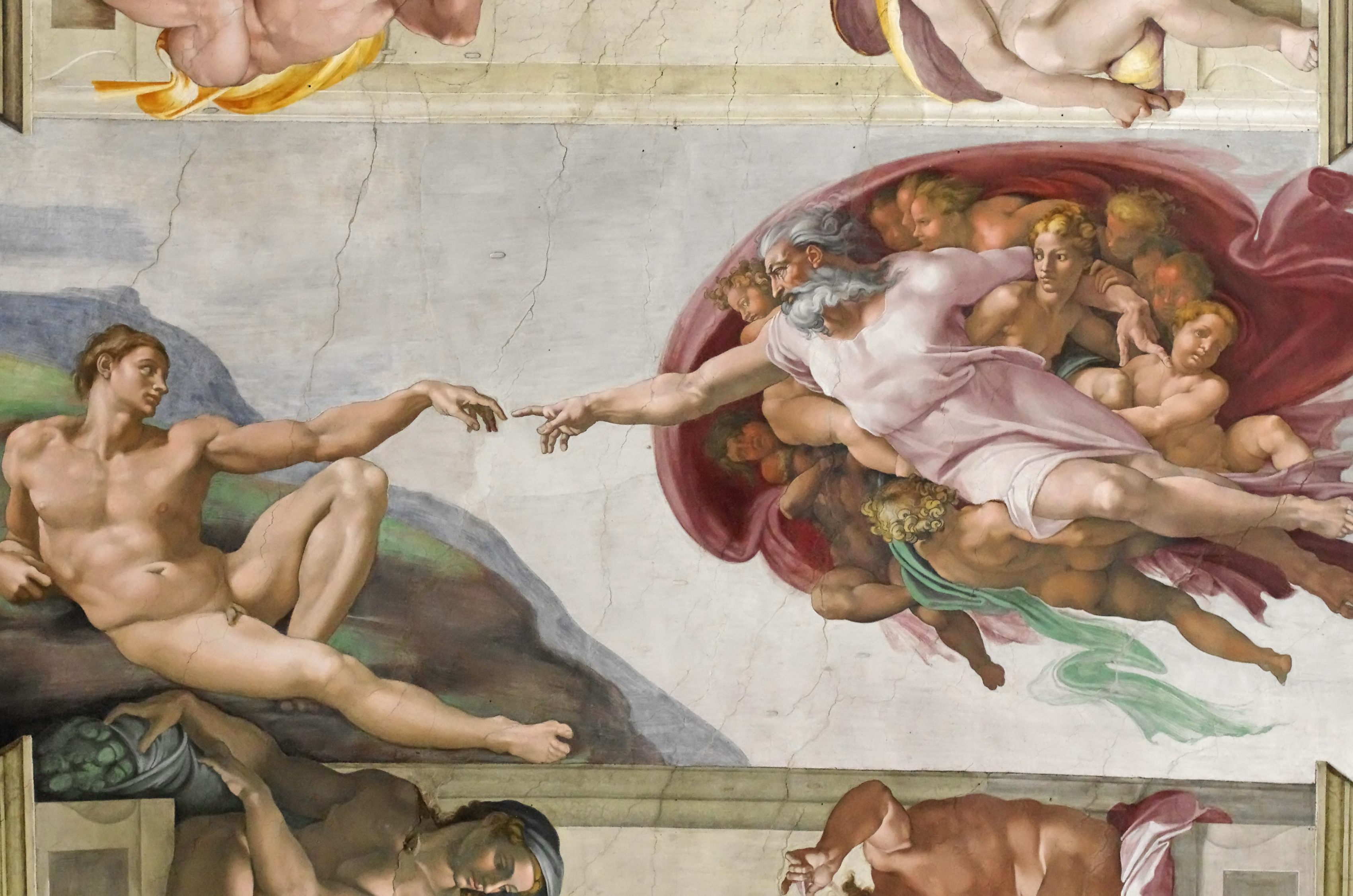Великие сотворенные. Микеланджело Сикстинская капелла Сотворение Адама. "Сотворение Адама" Микеланджело, 1511. Микеланджело Буоанарроти «Сотворение Адама.
